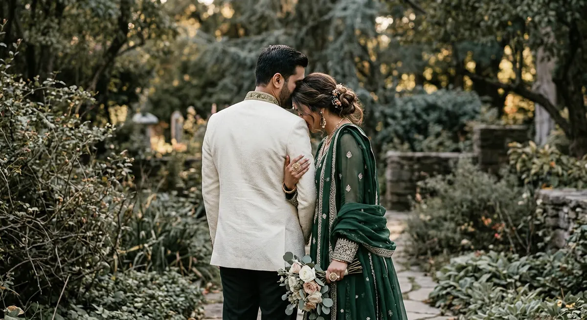Pakistani couple beginning married life
